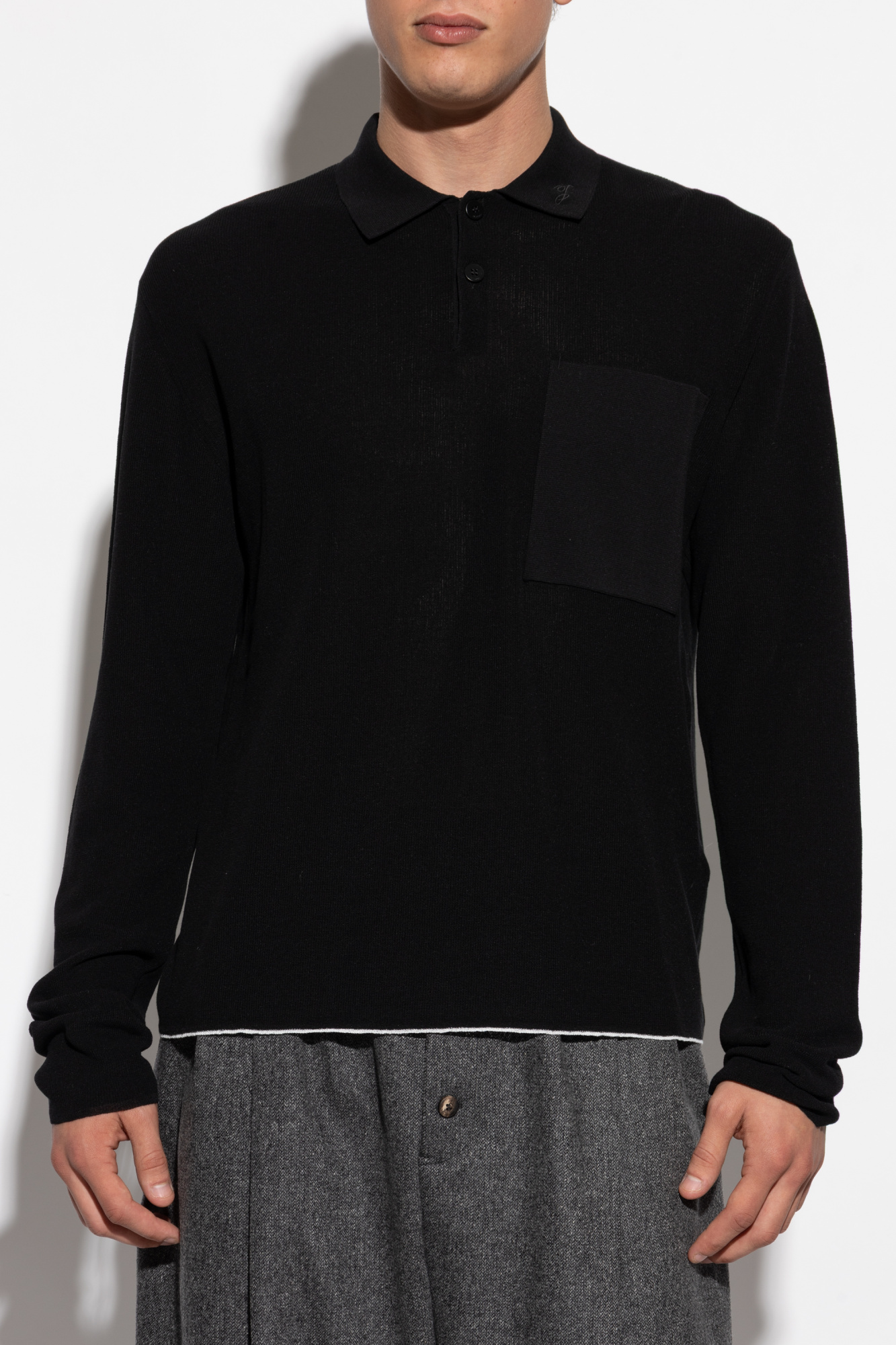 Navy blue Polo 'Tricot' Jacquemus - Vitkac AS